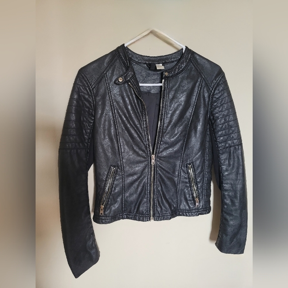 H&M Jackets & Coats Faux Leather Jacket Poshmark
